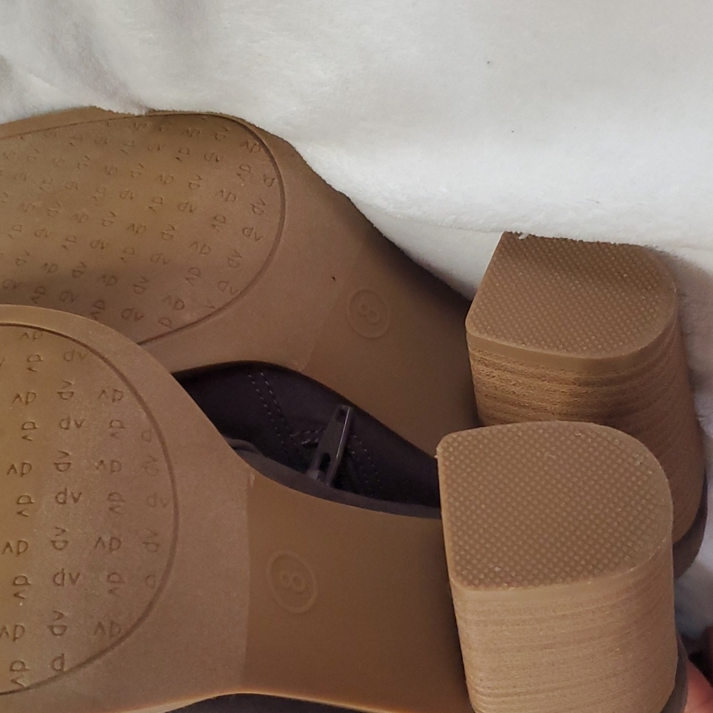 Dark Gray Heeled Boot Barely Worn - image 3